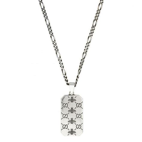 Gucci Signature Dog Tag Pendant Necklace 